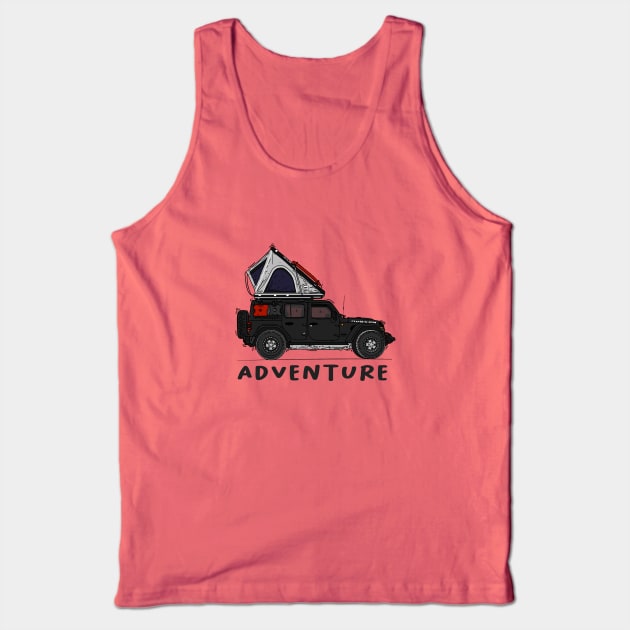 Jeep adventure camp Tank Top by 4x4 Sketch